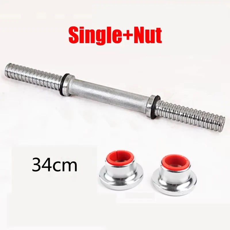 Fitness Dumbbell Bar With Clamps 25mm Adjustable Weight Standard Threaded Dumbbell Handle Home Gym Dumbbell Training Accessories